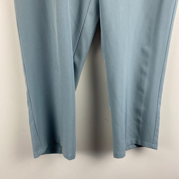 AVEC LES FILLES Ankle Trouser Pants Sky Blue Anthropologie Office Wear Sz Large - Picture 3 of 13